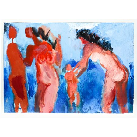 Sebastiano Milluzzo (Catania 1915 - Catania 2011)  - Nudi di donna