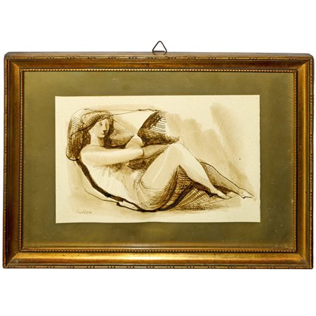 Domenico Tudisco (Catania 1919 - Catania 2013)  - Donna distesa