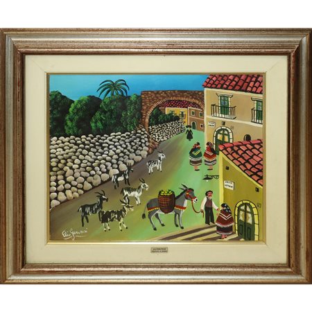 Elio  Gervasi (XX secolo)  - Vico Odeon e Salita Cappuccini, Taormina, 1983