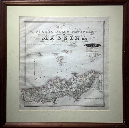Pianta della provincia di Messina, 19° secolo