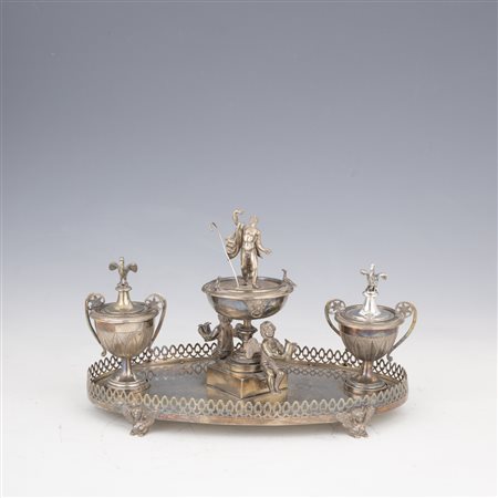 Calamaio in argento, Roma, 1817-1870