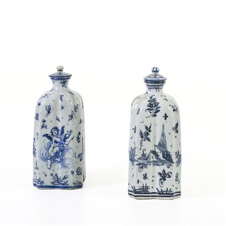 Due decanters, Savona, fine del XIX secolo