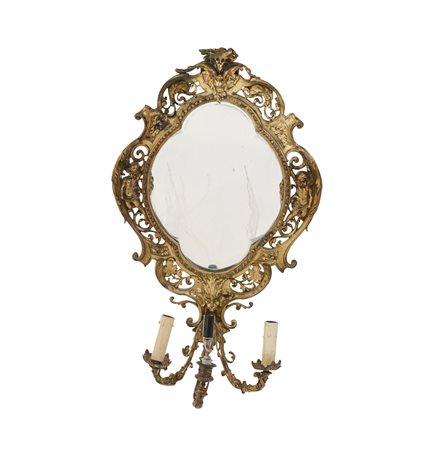 Specchiera con candelabro, XX secolo