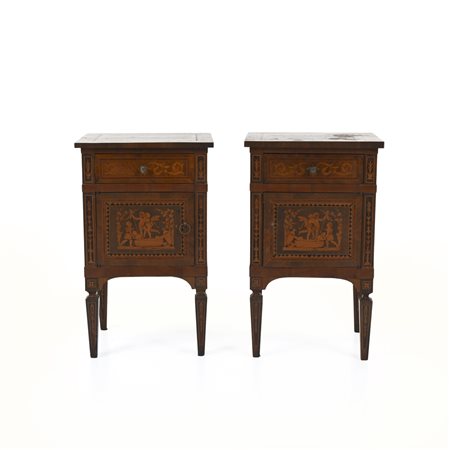 Coppia di comodini, XX secolo