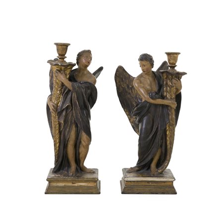 Angeli reggi cero, Toscana, XVIII secolo