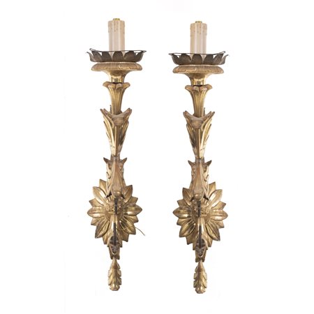 Coppia di bracci (appliques), Italia, XVIII secolo