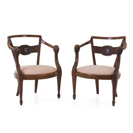 Coppia di poltrone, Italia settentrionale, inizio del XIX secolo