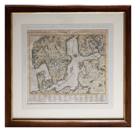 Henri Abraham Chatelain, Carte de la partie méridionale du Royaume de Suède, dall'Atlas Historique