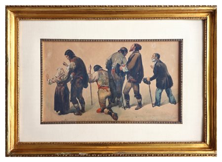 Pasquale Mattei (o Mattej) (Castellone di Gaeta, 1813 - Napoli, 1879), I Fedeli