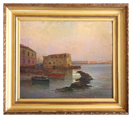 Antonio Madonna (Torre del Greco, 1919 - 2010), Veduta di palazzo Donn'Anna