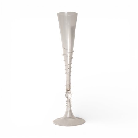 Grande flute in vetro di Murano