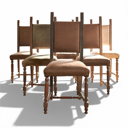 Sei sedie in legno dolce