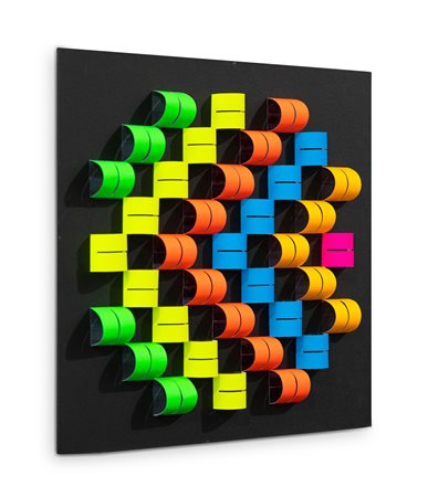 DARIO ZAFFARONI (1943) - Polimodularità fluorescenti, 2021