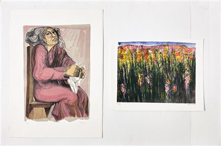 SAVERIO TERRUSO (1939-2003) - Lotto unico composto da 2 opere: