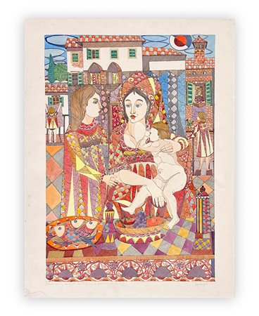 SERGIO ARRIGONI (1936) - Maternità Toscana, 1982