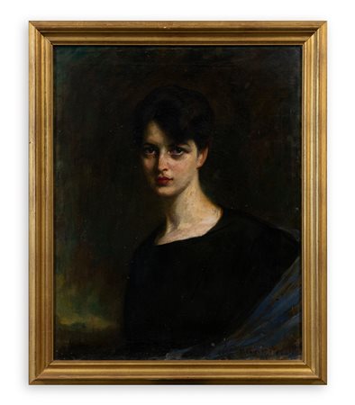 AUTORE INDECIFRATO - Senza Titolo (Ritratto femminile)