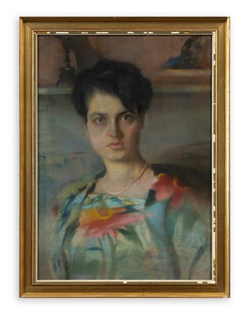 AUTORE INDECIFRATO - Senza Titolo (Ritratto femminile)