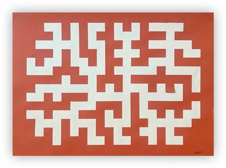 AUTORE INDECIFRATO - Equilibrio del ritmo geometrico strutturale (Soluzione B), 1982