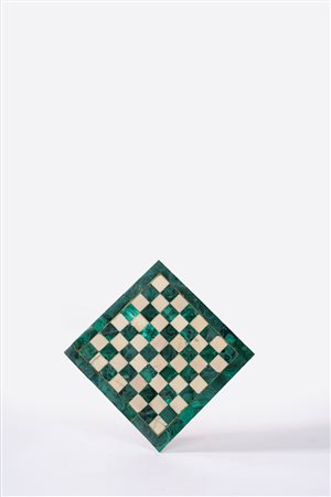 Scacchiera in marmo e malachite