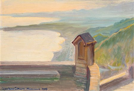 Gaetano Corsini (Messina 1886 - 1958)  - Taormina, 1955