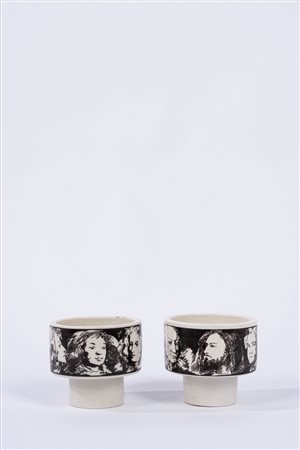 Coppia di tazze in porcellana, Pietro Annigoni