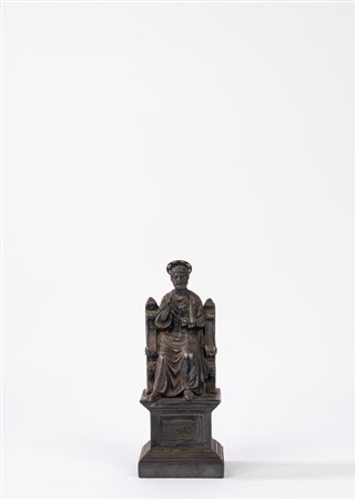 Bronzetto raffigurante San Pietro in trono, da Arnolfo di Cambio, secolo XIX