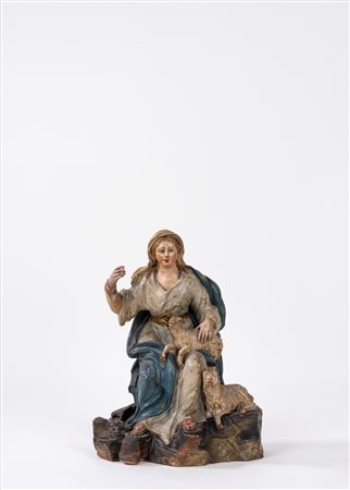 Madonna con agnellini, secolo XVII