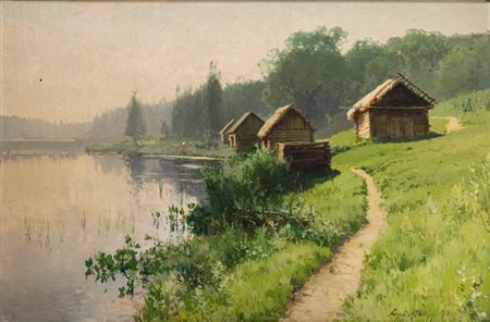 Scuola russa, fine secolo XIX - inizi secolo XX - Dace in estate, 1918