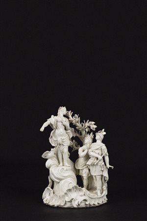  Gruppo in porcellana bianca con Venere, Enea e Acate, Manifattura Este