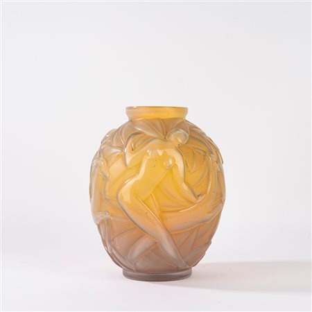 Vaso in vetro opalino, Art Decò