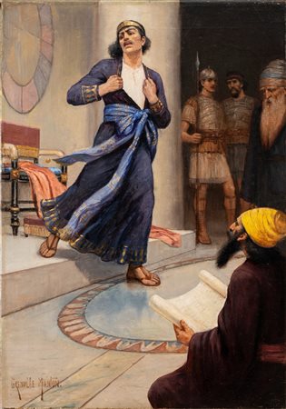 George Grenville Manton (Londra 1855 - 1932)  - Scena storica