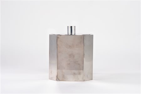 Glacette in silver plate con coperchio, anni '70 del Novecento