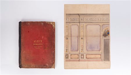 Enrico Mancini (Sassocorvaro 1867 - Città del Messico 1913)  - Album di studi di decorazione