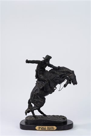 Frederic Sackrider Remington (Canton 1861 - Ridgefield 1909)  - Bronco Buster