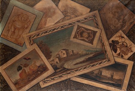 Scuola italiana, secolo XVIII - Trompe-l'oeil