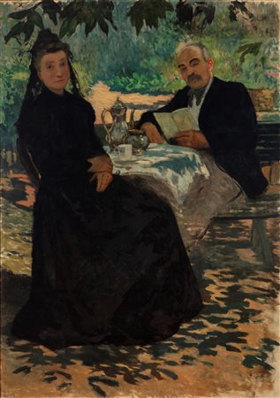 Attribuito ad Arnaldo Ferraguti (Ferrara 1862 - Forlì 1925) - La colazione