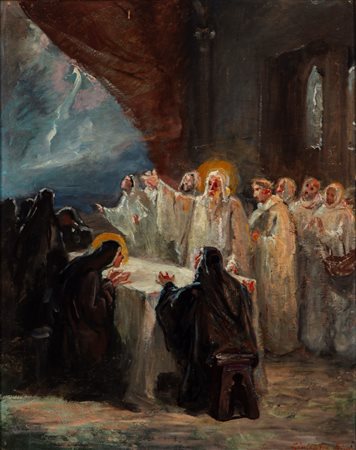 Giuseppe Riva (Ivrea 1834 - 1916)  - L'apparizione