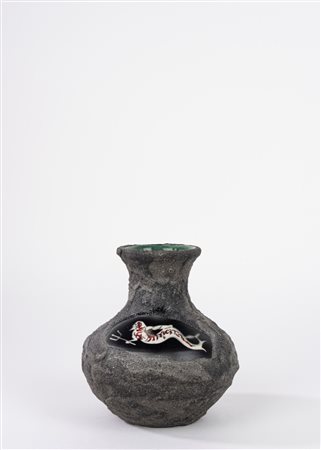 Vaso in ceramica con tritone, Esposito Sorrento