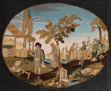 Scuola francese, secolo XIX - La Vendemmia