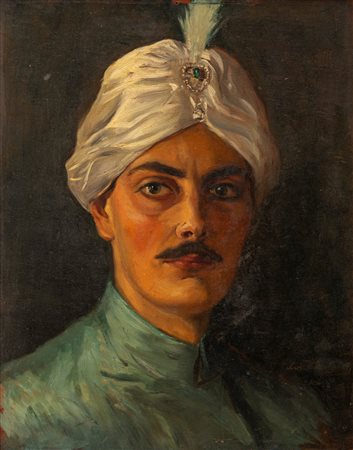 George Edvi-Illés (Budapest 1911 - Atlanta 1991)  - Ritratto di principe indiano