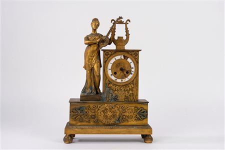Pendola in bronzo dorato, secolo XIX