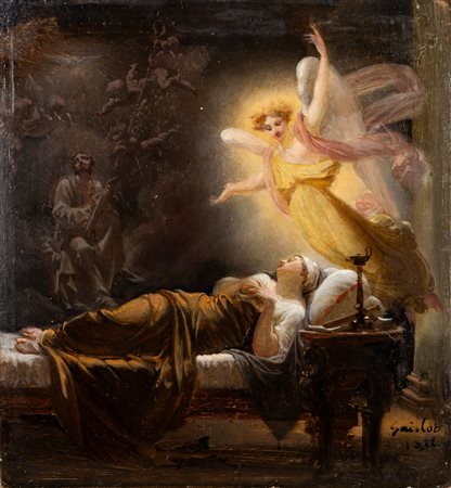 Scuola francese prima metà del XIX secolo - Visione notturna, 1822