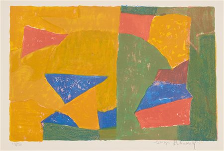 SERGE POLIAKOFF, Composizione in giallo, verde, blu e rosso