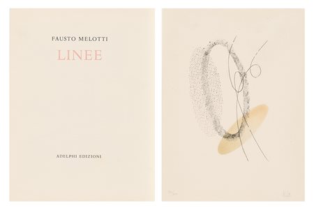 FAUSTO MELOTTI, Lotto composto da un libro d'artista e un'acquaforte