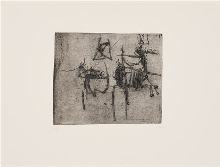 AFRO BASALDELLA, Lastra di piombo