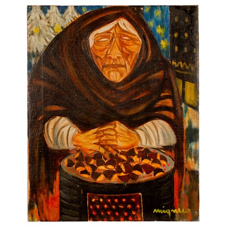 GIUSEPPE MIGNECO, Venditrice di castagne