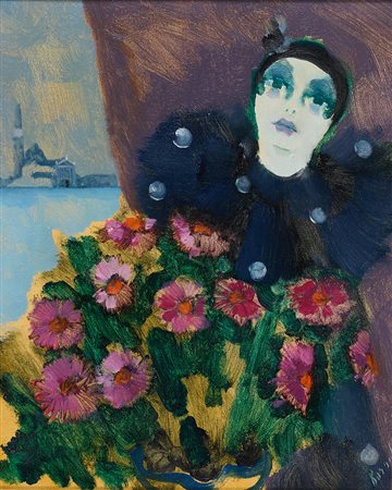 RENATO BORSATO, Pierrot e zinnie