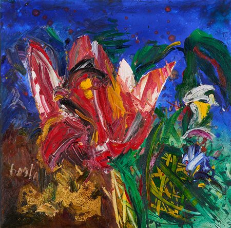 GIANNI BORTA, Tulipano nel prato fiorito