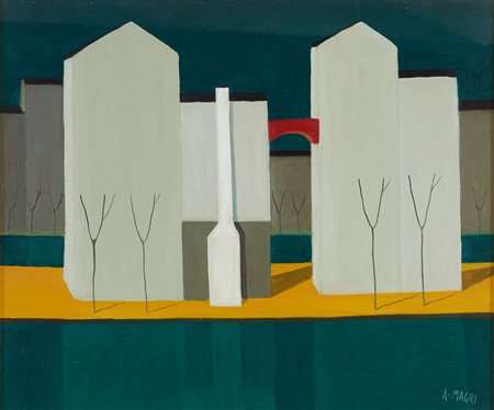 ANTENORE MAGRI, Case con arco rosso