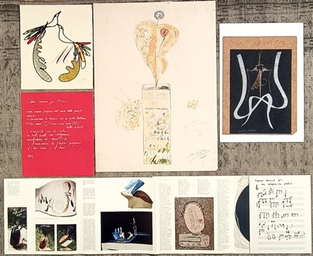 PIRRO MARCELLO Apricena (Foggia) 1940 Lotto di 5 opere 5 lavori misti su...